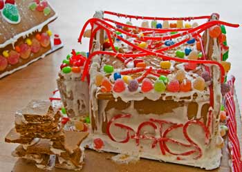 Gates Group gingerbread house