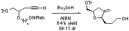 Radical relay cyclization