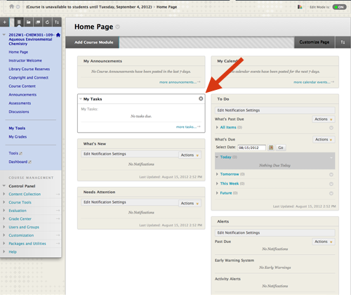 Standard Home Page
