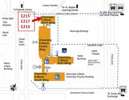 Map - X-Ray Crystallography Facility - Dept of Chemistry